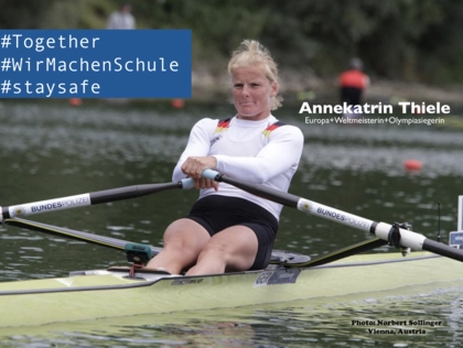 Ruder-Star Annekatrin Thiele als Vertretungslehrerin Ruder-Star Annekatrin Thiele als Vertretungslehrerin